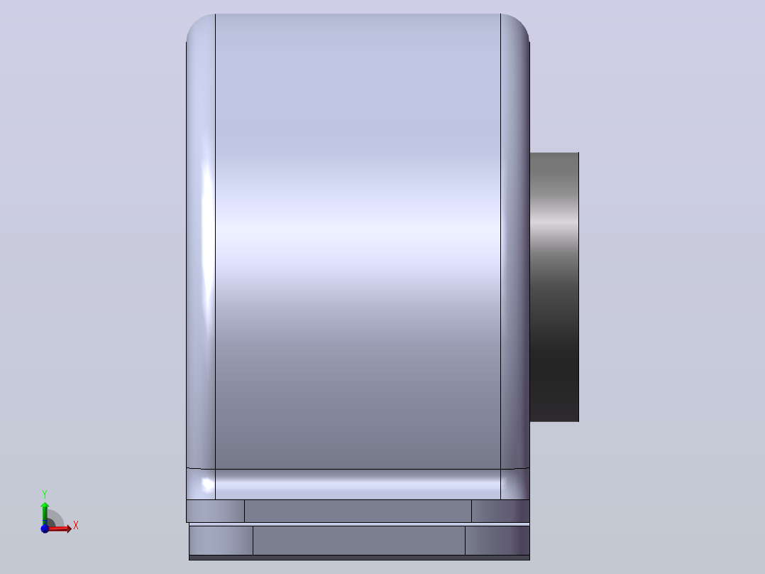 轴承座User Library-Grainger_2X898_前视图