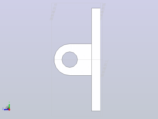 气缸附件CQ-D100双耳环右视缩略图