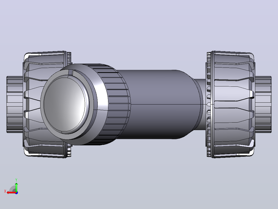 5RVUFV PVC-U硬。BSP螺纹过滤器后视图