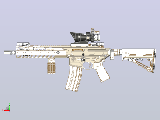 SIG MCX VIRTUS建模模型后视缩略图