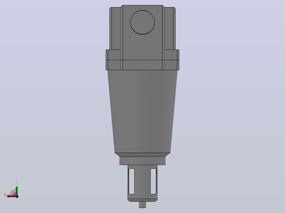 MASFB系列空气过滤器[MASFB800-14-□] (3)后视图