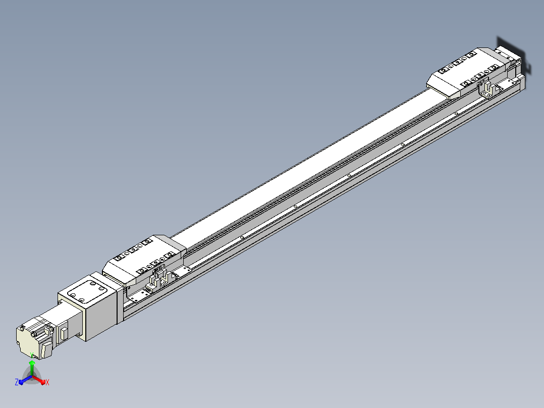 滚珠丝杠线性轴TPA-GCRS-50-1205C-L225-M-M10-N3主视图
