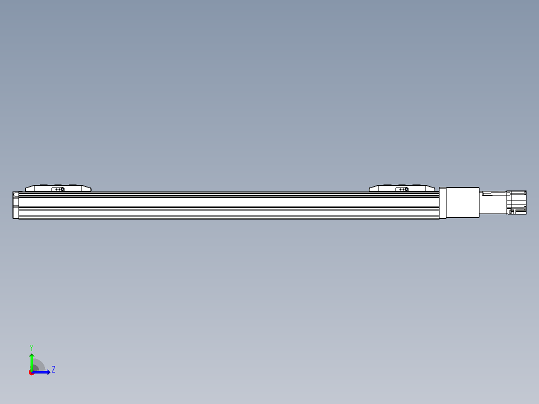 滚珠丝杠线性轴TPA-GCRS-50-1205C-L225-M-M10-N3左视图