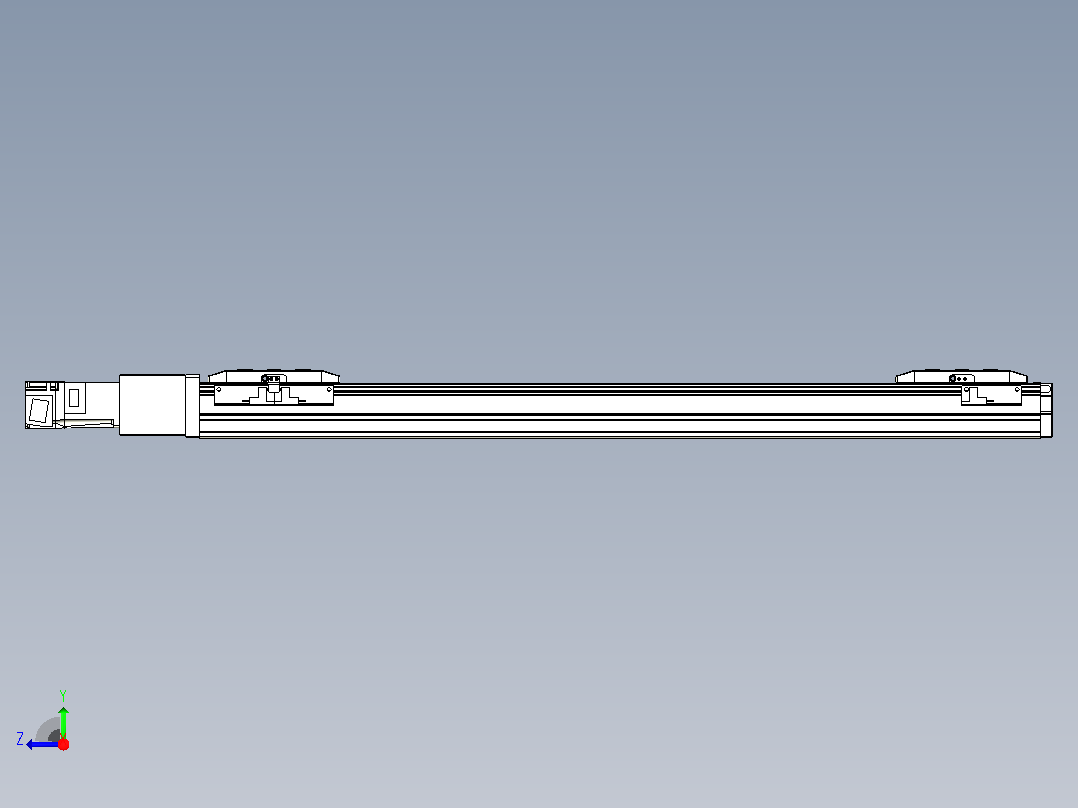 滚珠丝杠线性轴TPA-GCRS-50-1205C-L225-M-M10-N3右视图