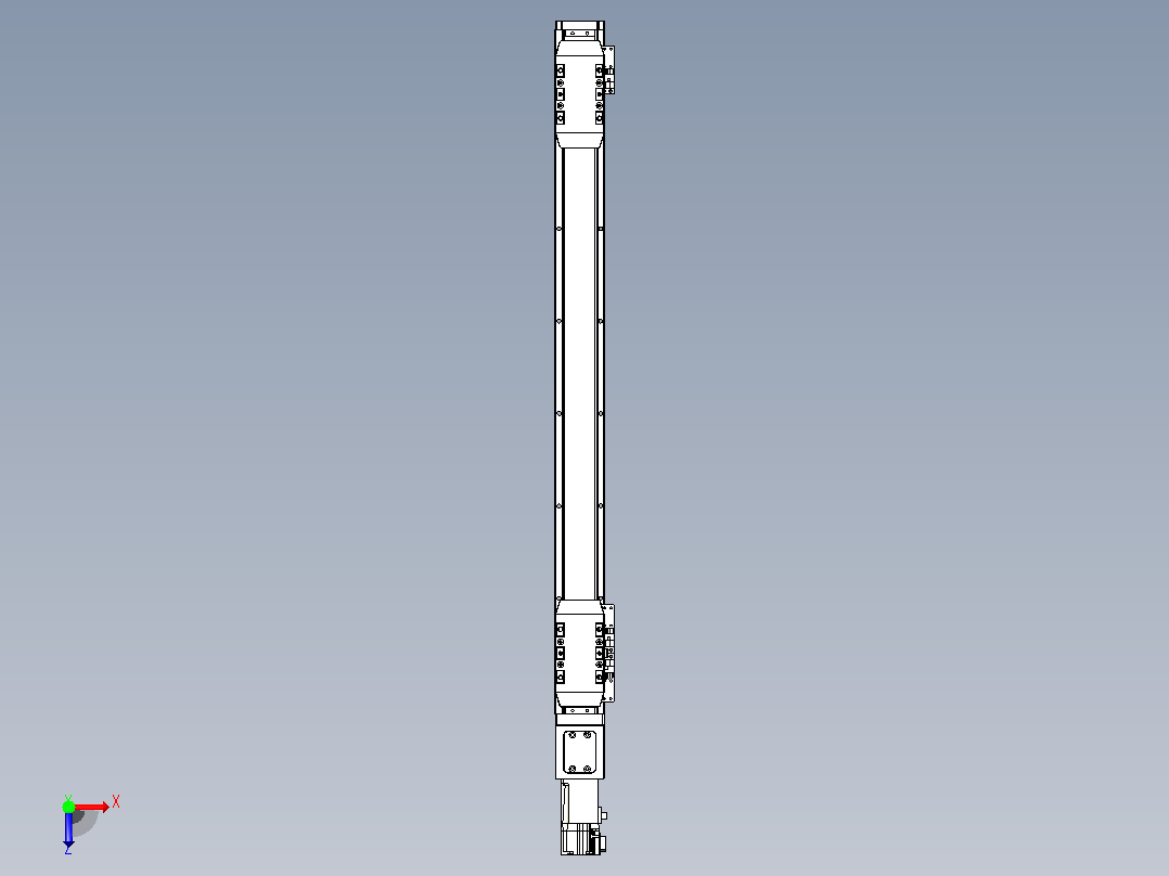 滚珠丝杠线性轴TPA-GCRS-50-1205C-L225-M-M10-N3俯视图
