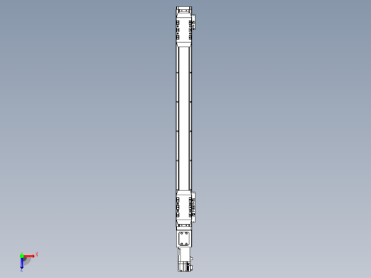 滚珠丝杠线性轴TPA-GCRS-50-1205C-L225-M-M10-N3俯视缩略图
