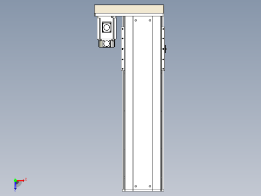 日规模组半封闭丝杆TPA-HNR-220D-3210C-L550-MR-C-P1K-N3俯视缩略图