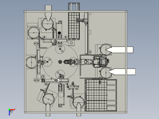 full-assembly-machine-with-6-axis-robot STP俯视缩略图