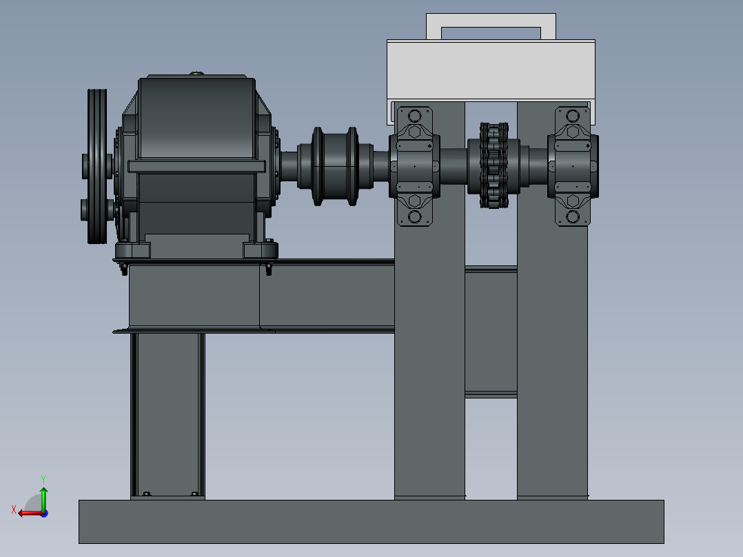 4LBZ-100型线材拉伸线材拉伸改进设计(sw14+cad+说明书)后视图