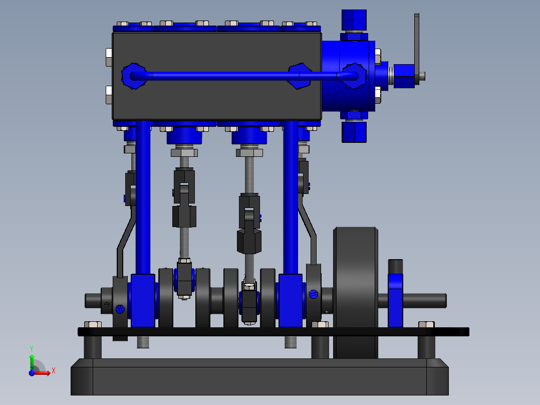 立式电风扇前视图