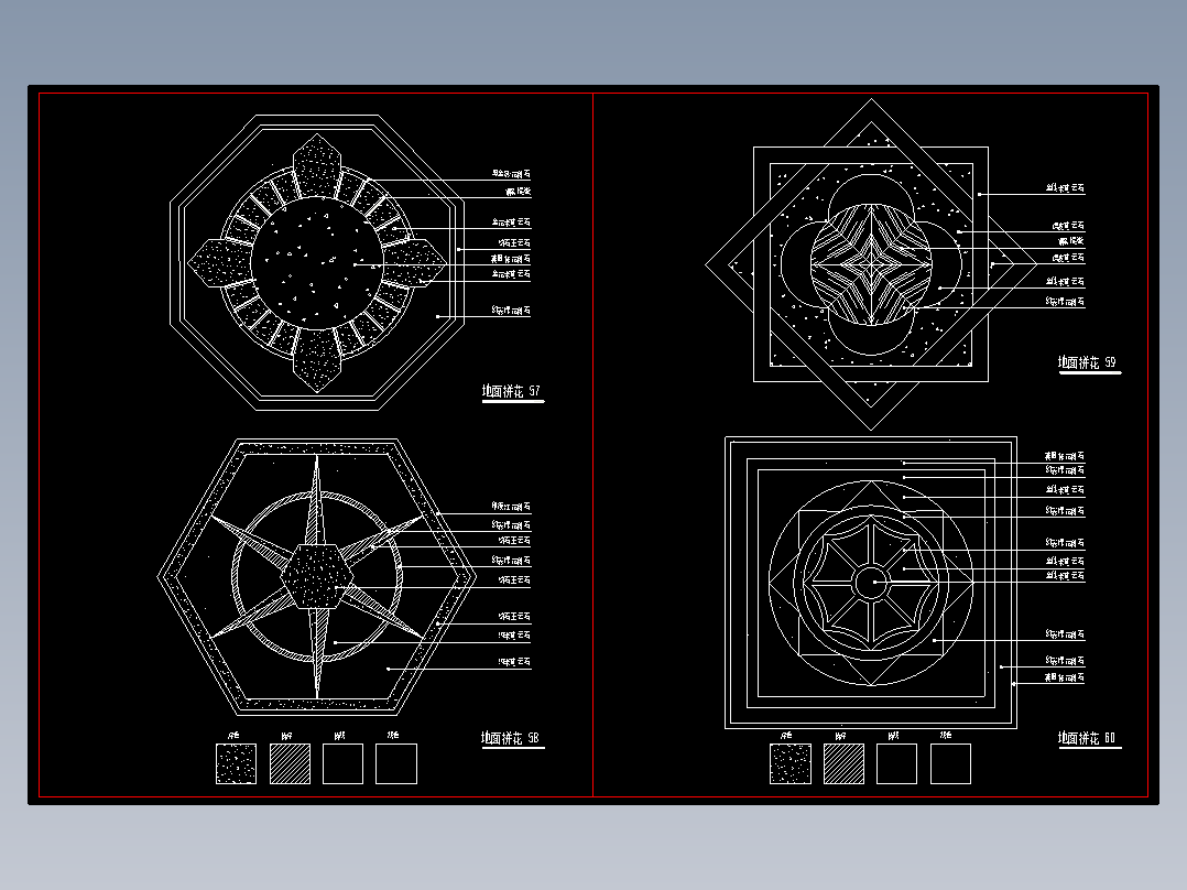 室内装修图库-地面拼花-718-719