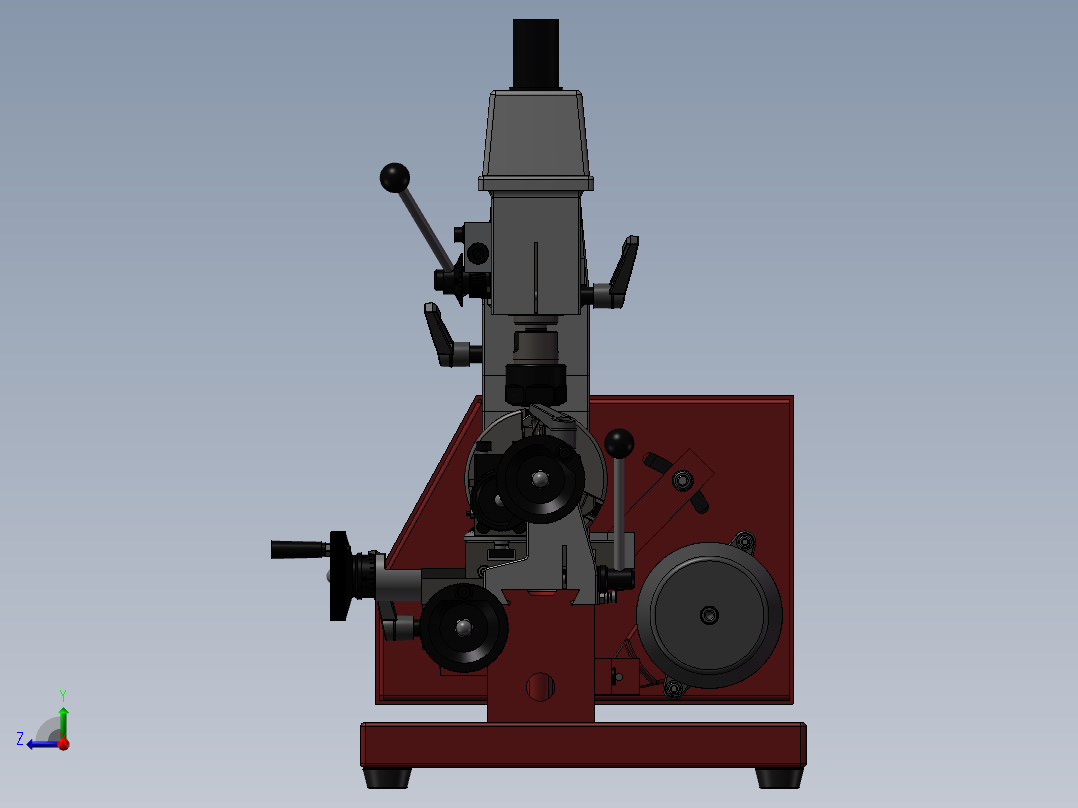 车铣复合机床sw21右视图