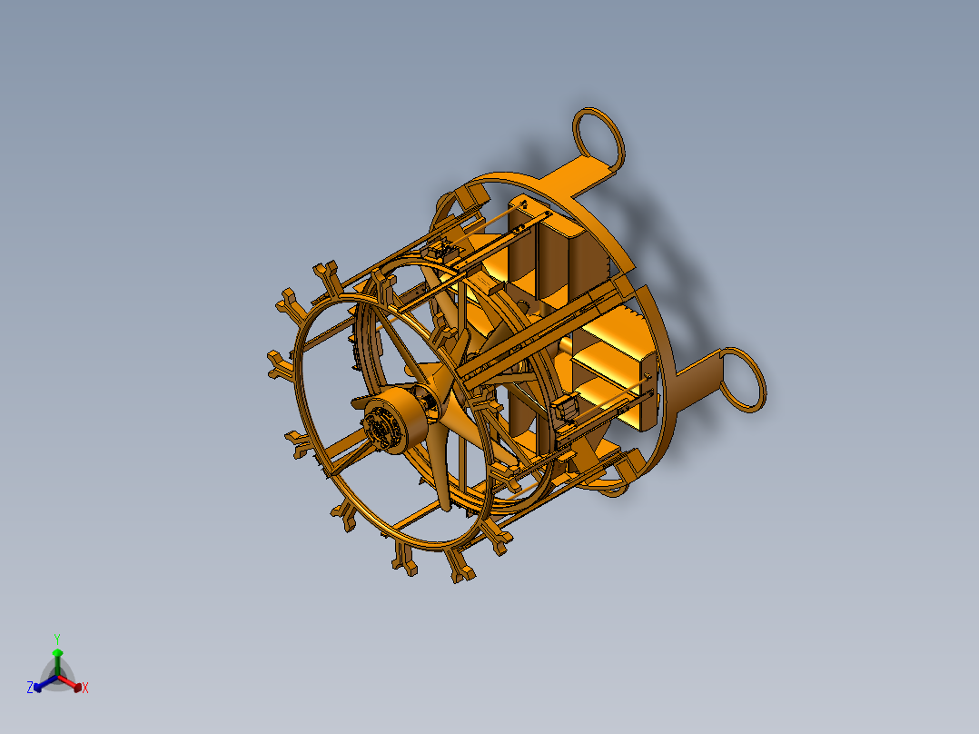 B13-垂直升降无人机正等轴测图