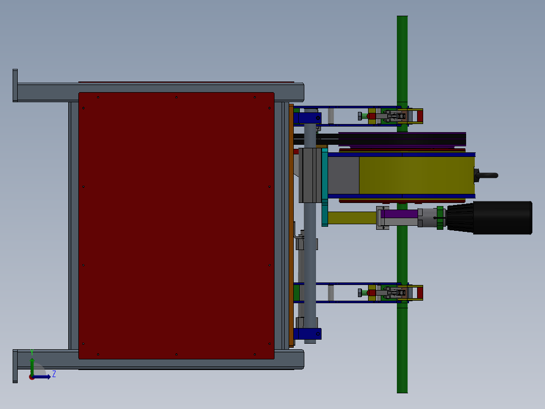 231圆轴焊接机左视图