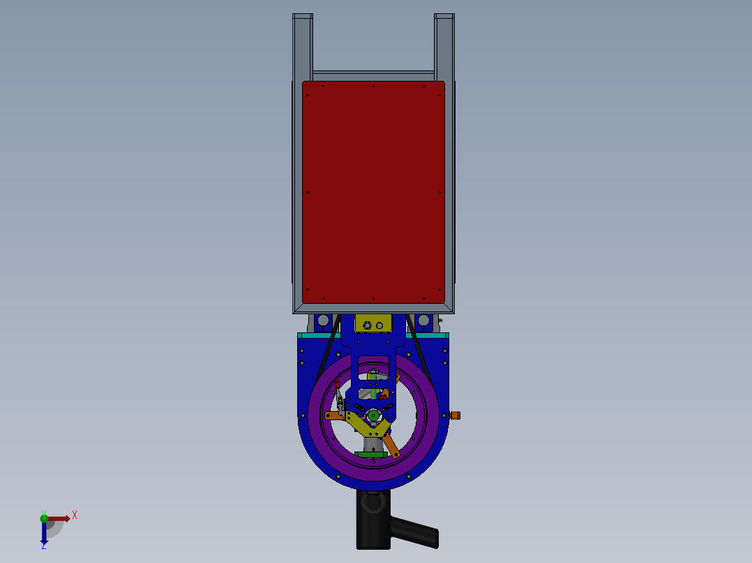 231圆轴焊接机俯视图