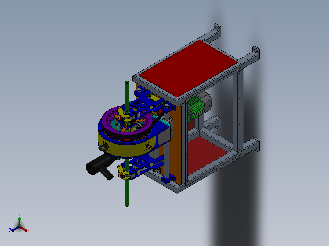 231圆轴焊接机正等轴测图