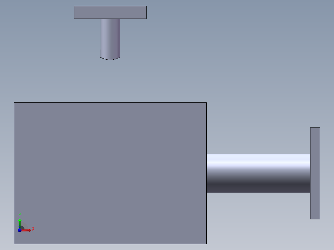 三通模具前视图