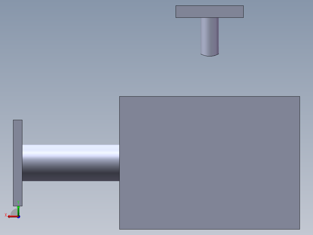 三通模具后视图