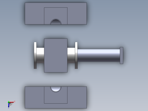 三通模具俯视缩略图