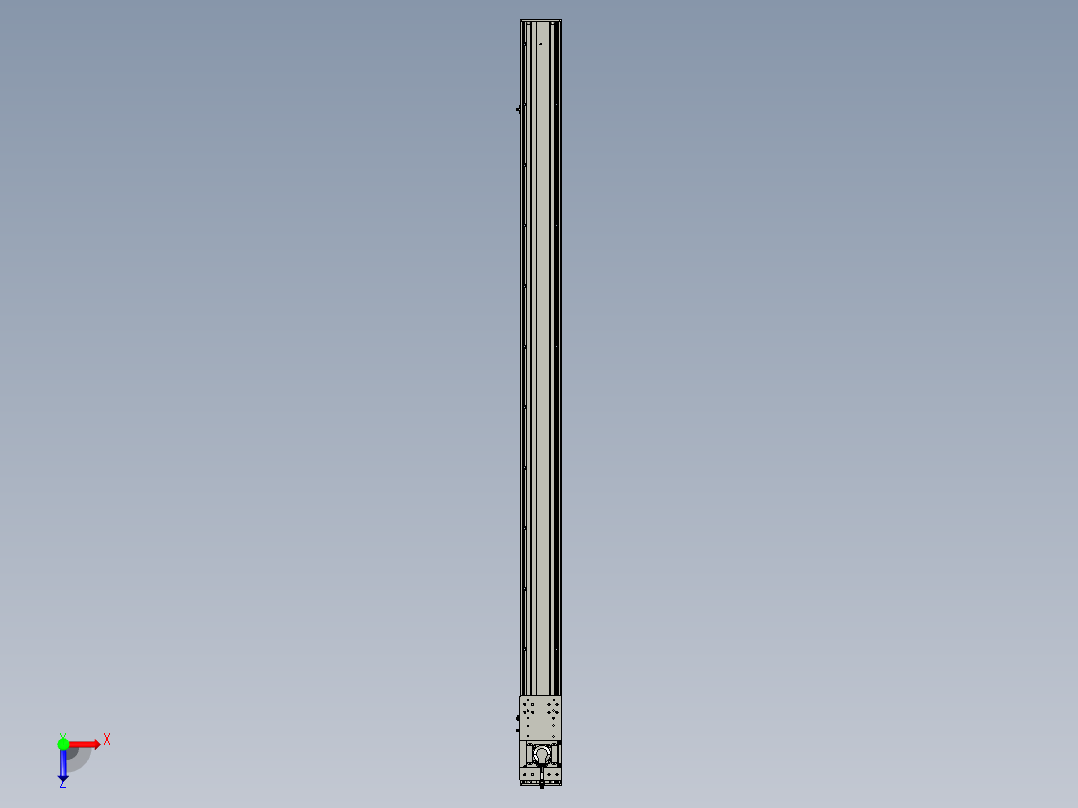东锦齿条传动DH136G-S2200-BU-减速机+P400W俯视图