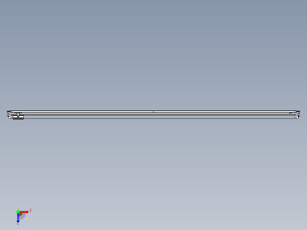 威洛博VL系列直线电机模组-VL17E1-S2850俯视图