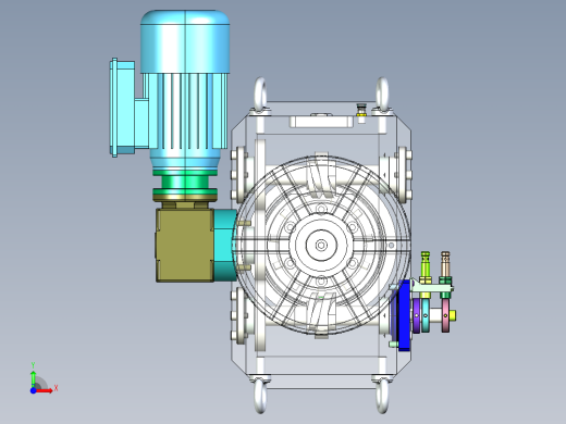 6双弧面分度凸轮机构数控回转台设计前视缩略图
