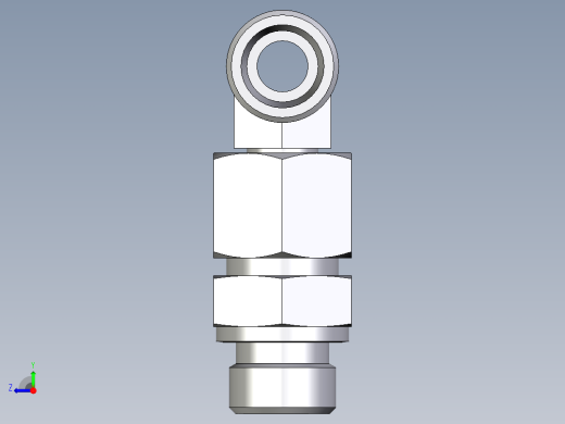 卡套式工业通用硬管接头EO_Assembled_adjustable_standpipe_branch_tee_EVT14SROMD71右视缩略图