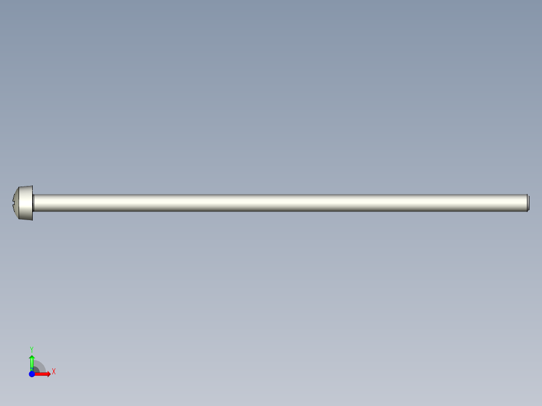 Cross_recessed_head-M3.5-100-30-4-7-3.5.stp螺钉-前视图