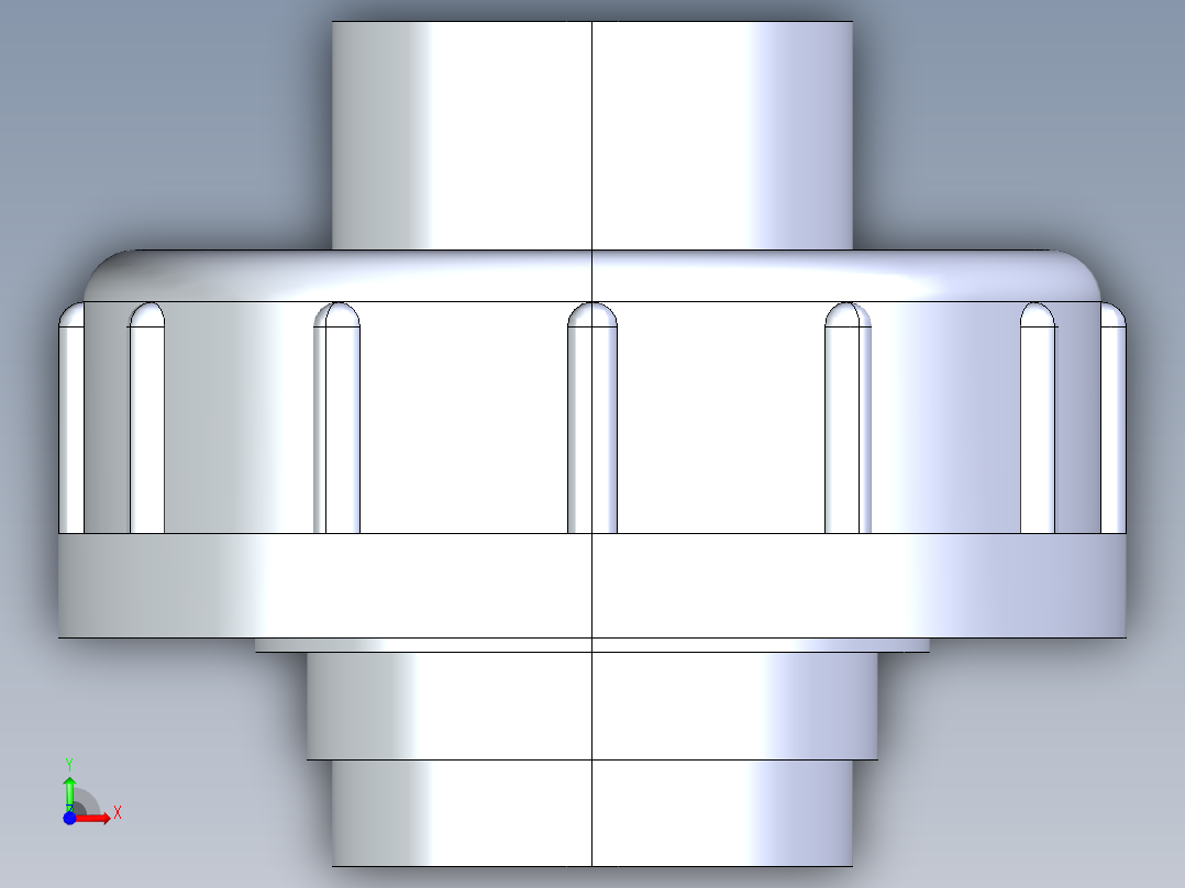 CPVC管件30-Sch80_Union T375_FPTxFPT_9858-375-005_0.5in前视图