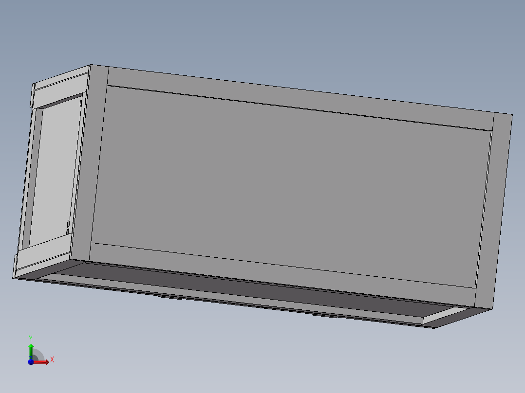 木头做的转运箱子前视图