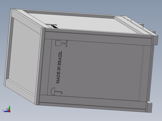 木头做的转运箱子右视缩略图