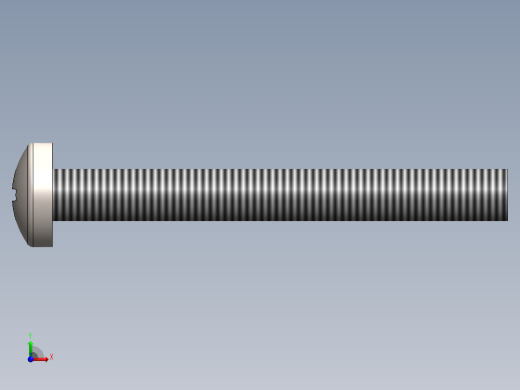 螺丝 M4 十字盘头-M4x35 Screw head.SLDPRT前视缩略图