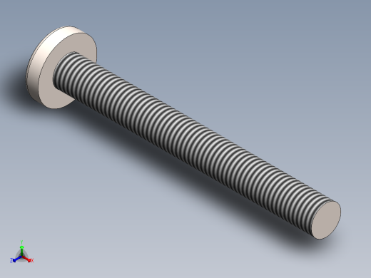 螺丝 M4 十字盘头-M4x35 Screw head.SLDPRT正等轴测缩略图