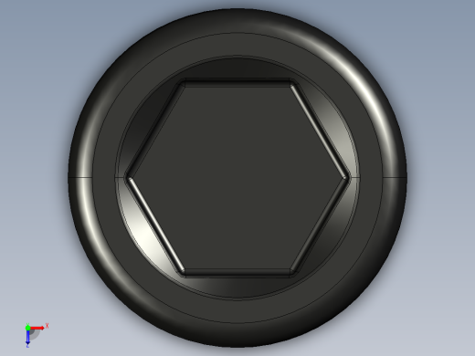 紧固件-STEP 0.3750 Socked Head俯视缩略图