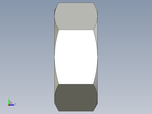 M4 x 0.7mm Thread HEX NUT.IGS左视缩略图