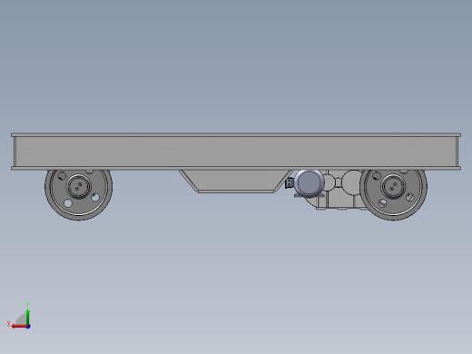 60T电动平车装配三维SW模型后视缩略图