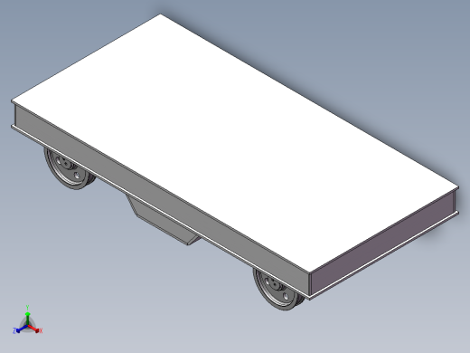 60T电动平车装配三维SW模型正等轴测缩略图