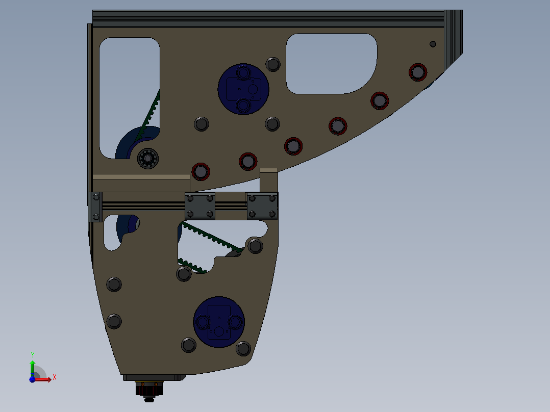 自动组装机前视图