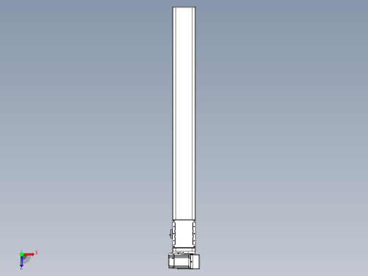 同步带全封闭直线模组TPA-HCB-105D-90-L900-RU-Y-P20-N3俯视缩略图