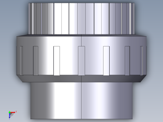 11BIV 用溶剂焊接插座结合，EPDM或FPM材质的O形环俯视缩略图