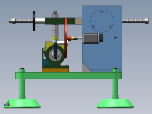 往复式摩擦试验机结构三维右视缩略图