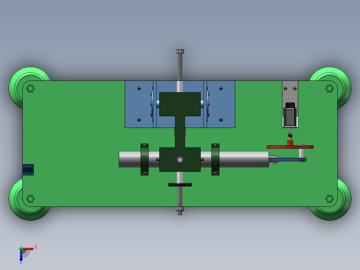 往复式摩擦试验机结构三维俯视缩略图