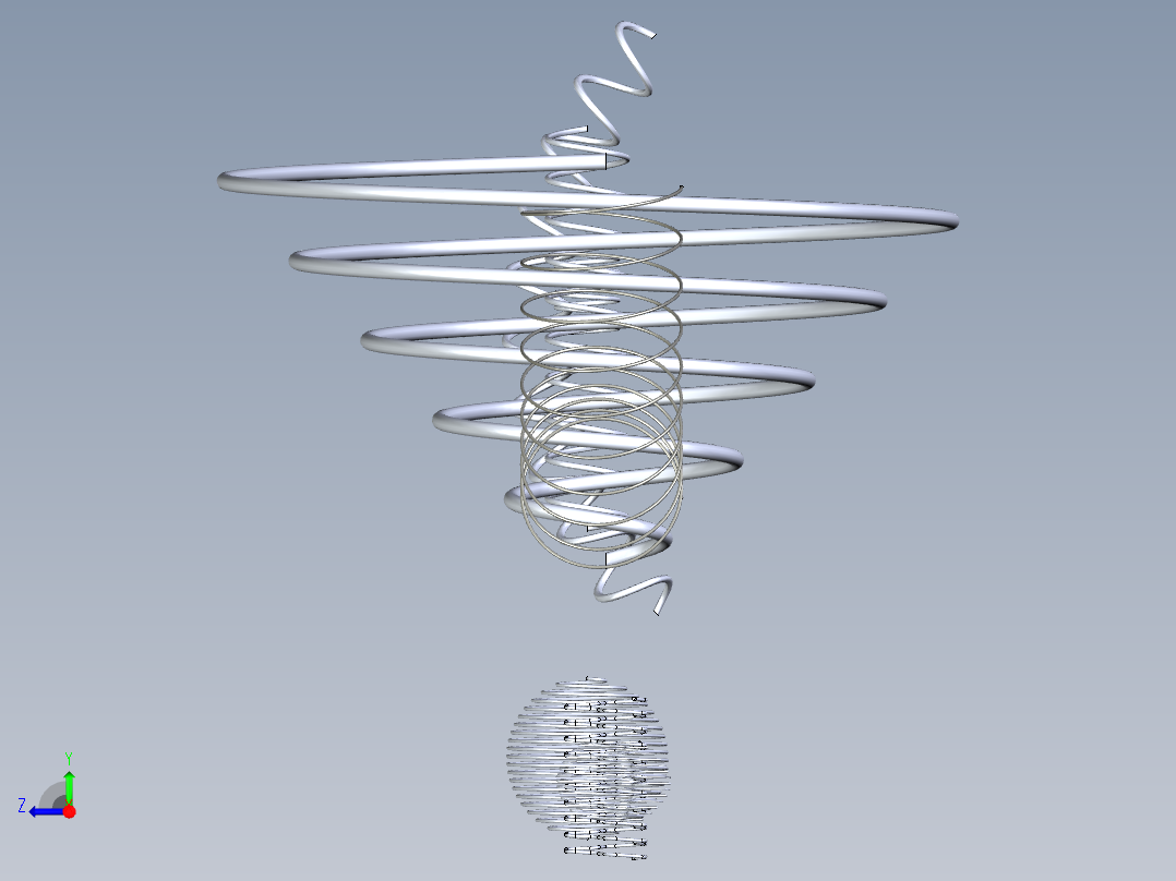 各种弹簧合集三维模型右视图