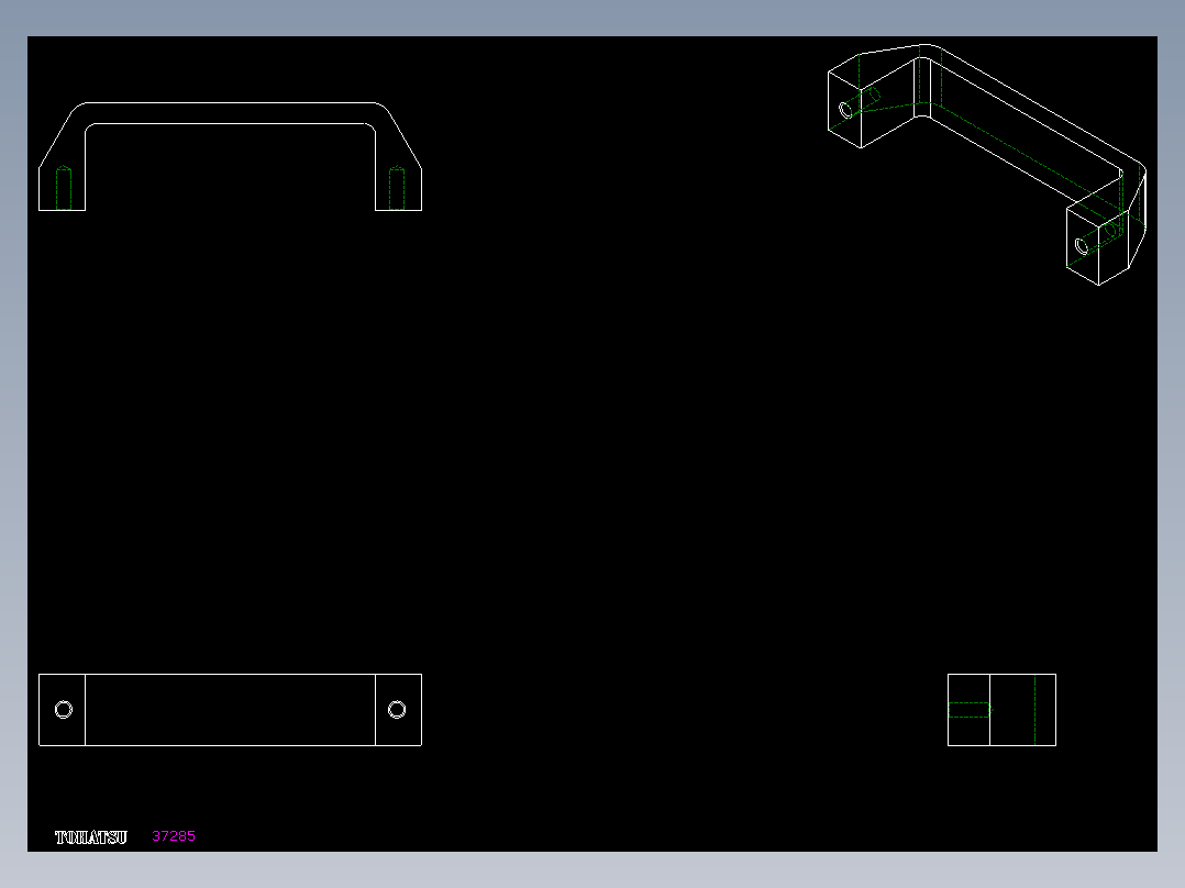 取手(塑膠)M.543-2D多系列多零件图纸模型