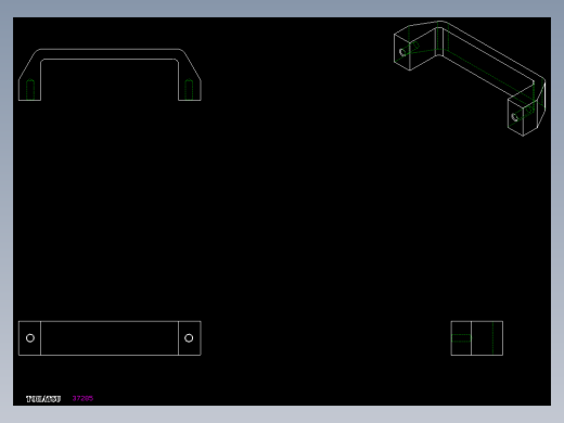 取手(塑膠)M.543-2D多系列多零件图纸模型