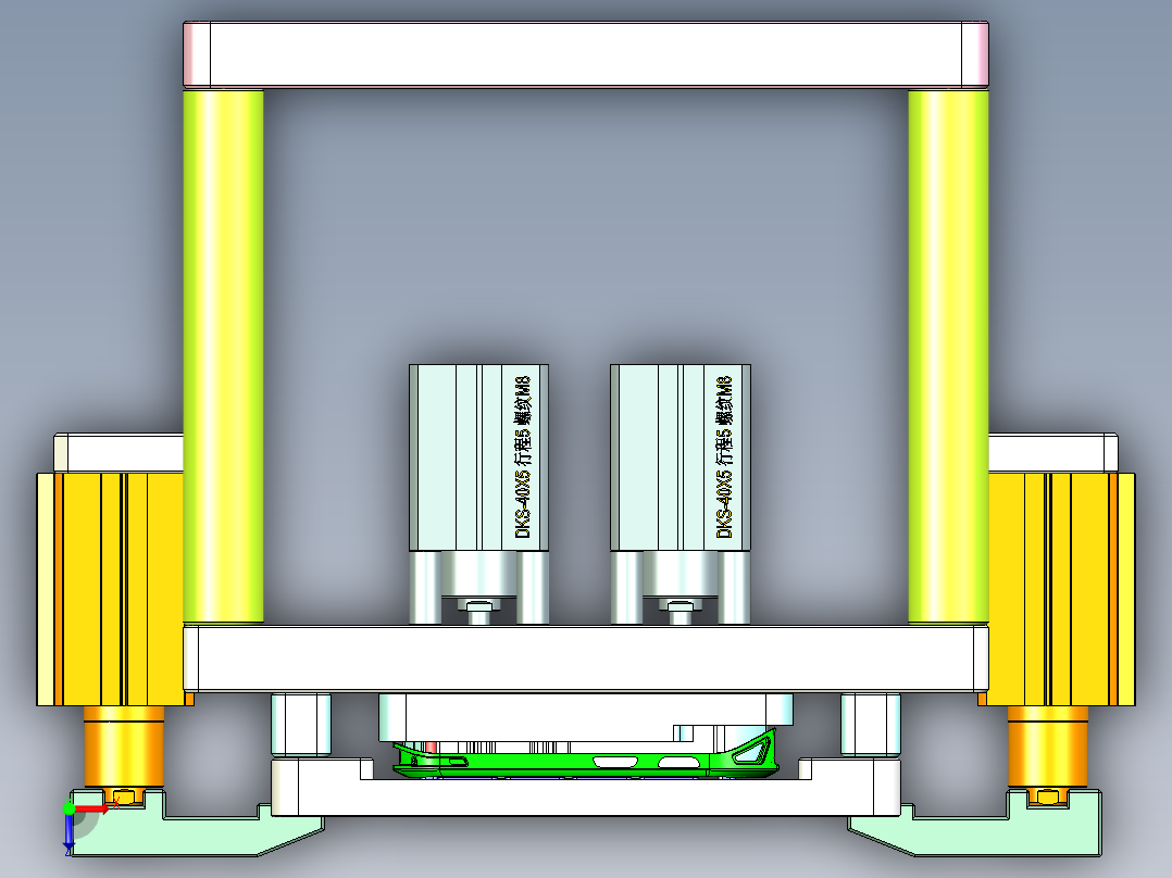 VT306-笔记本CNC工装夹具三维模型CNC4-0822俯视图