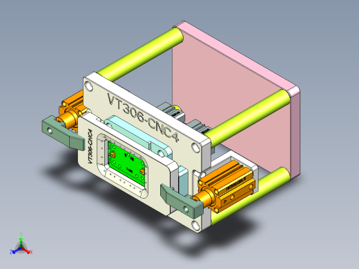 VT306-笔记本CNC工装夹具三维模型CNC4-0822正等轴测缩略图