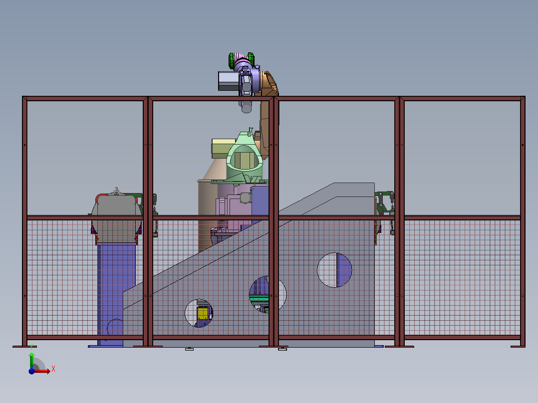 防撞杆焊接sw12可编辑前视图