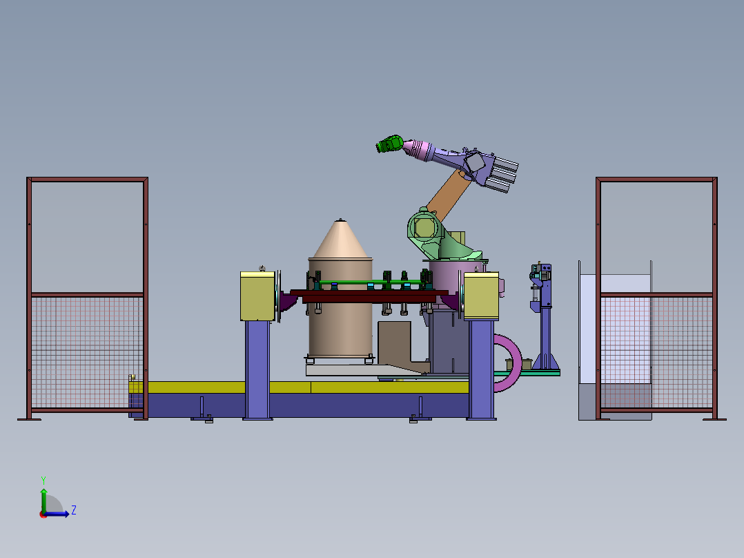 防撞杆焊接sw12可编辑左视图