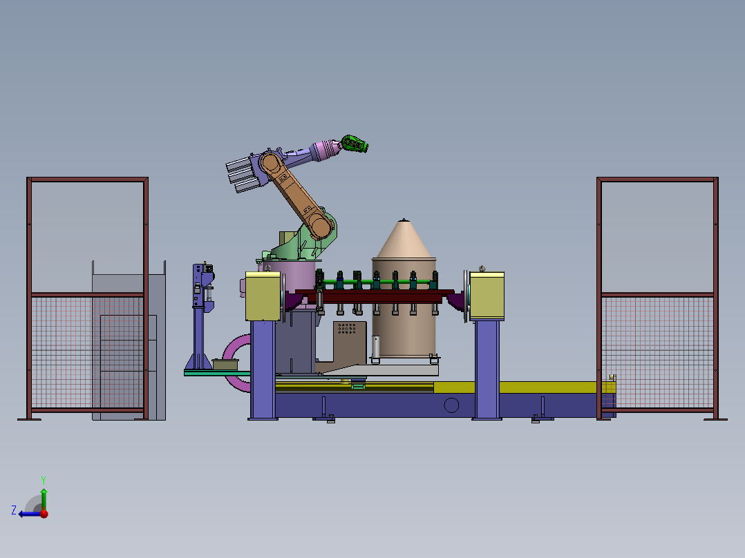防撞杆焊接sw12可编辑右视图